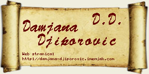 Damjana Điporović vizit kartica